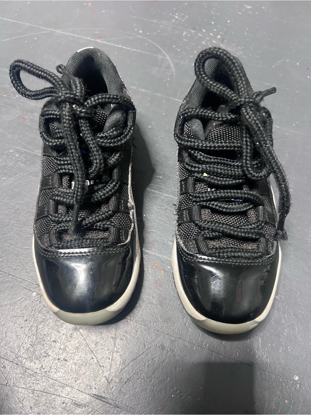 Jordan Kids Black High-Top Sneakers with White Soles